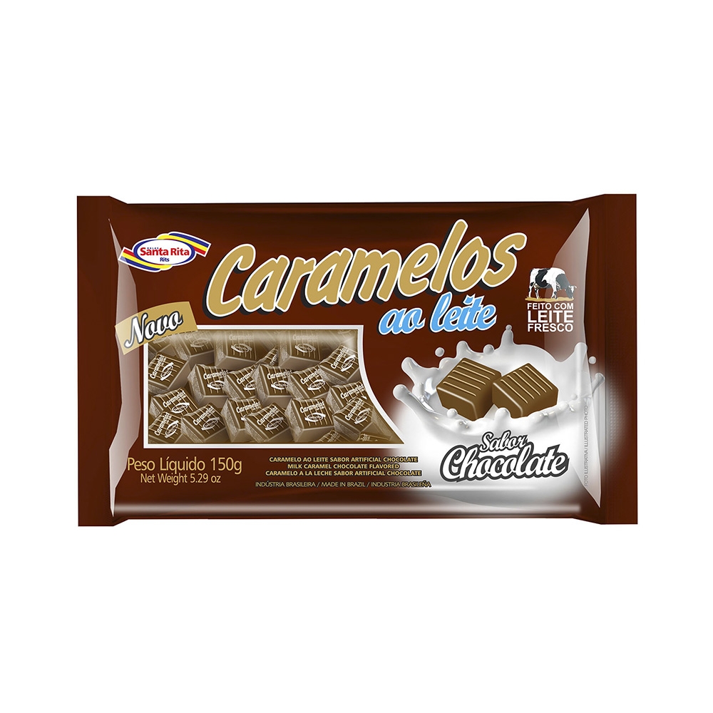 Milk Caramel Chocolate Flavored Chewable Candy