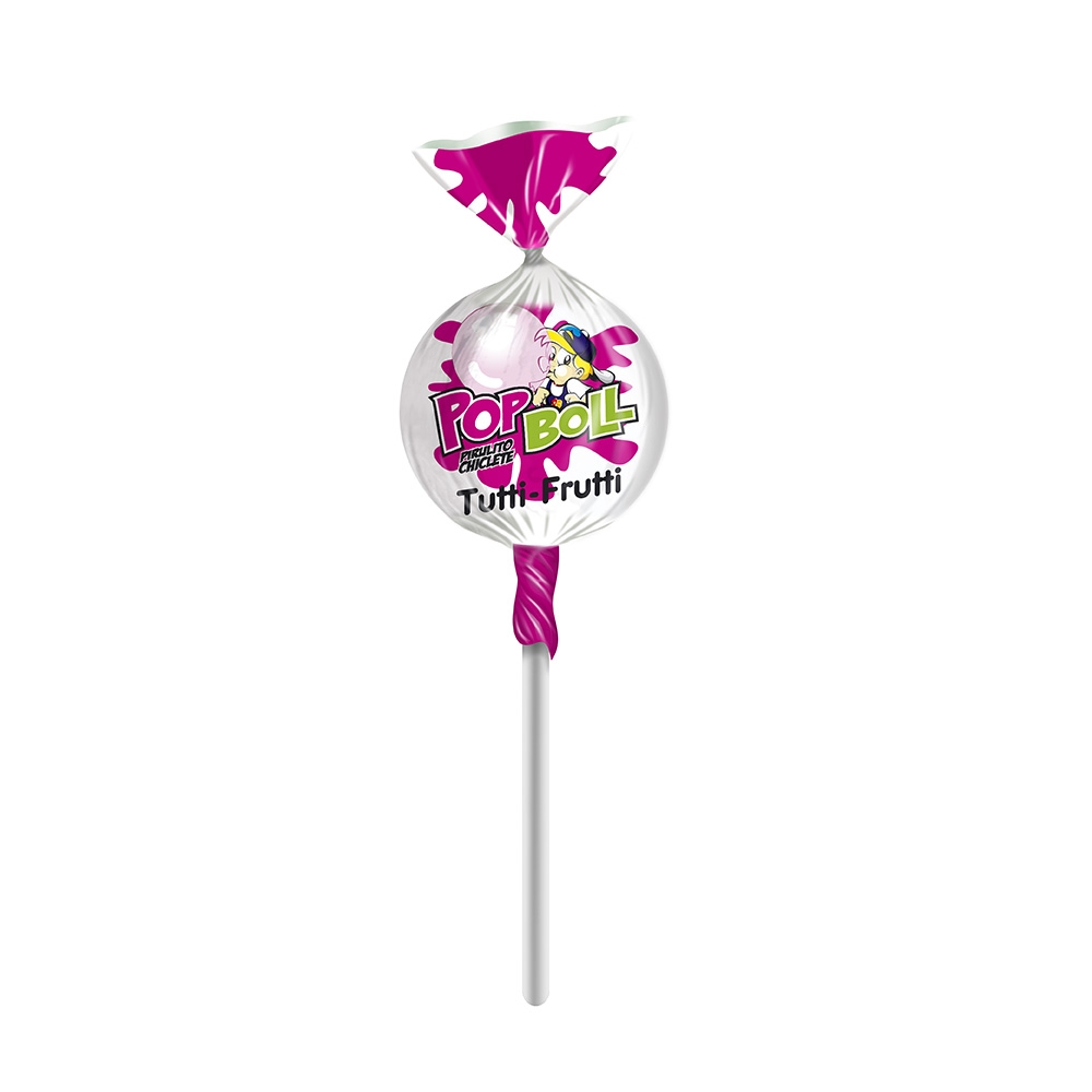PopBool Assorted Bubblegum Lollipops - Balas Santa Rita