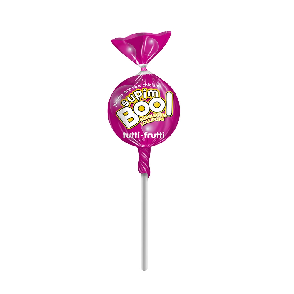 SupimBool Assorted Bubblegum Lollipops - Balas Santa Rita